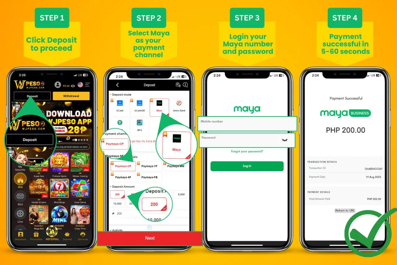 88JL DEPOSIT Thru Paymaya